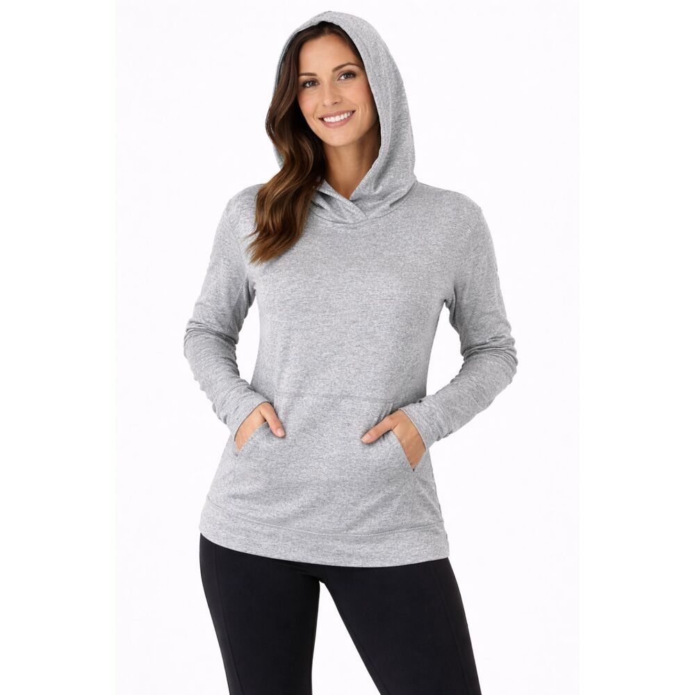 Outdoor Voices Long Sleeve Hooded Sweatshirt Gray S